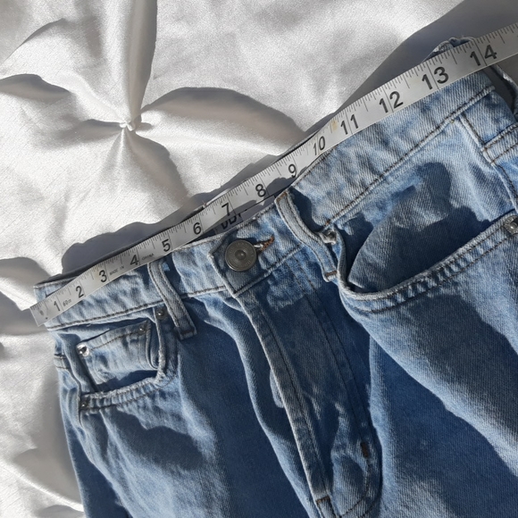 BDG Slim Straight 27 Distressed Knee Raw Hem Button Fly Hi Rise Jeans - Picture 9 of 17